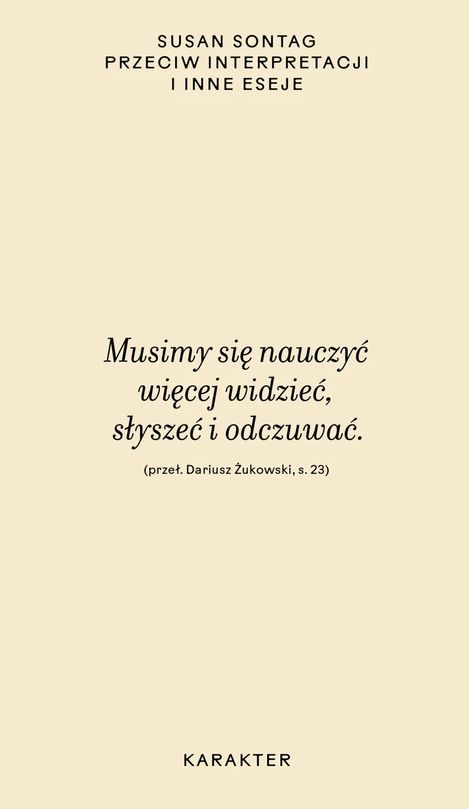 Przeciw interpretacji